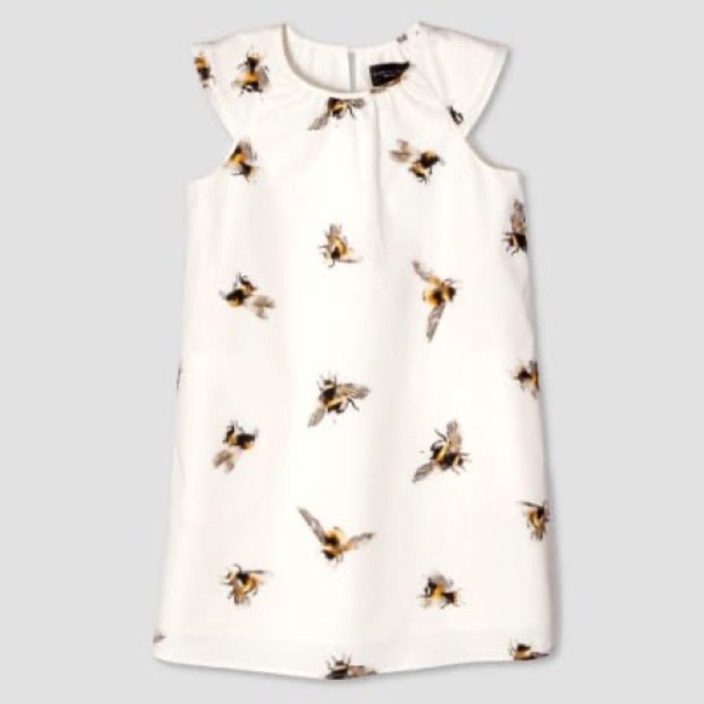 Victoria Beckham for Target White Dress with Bee Print